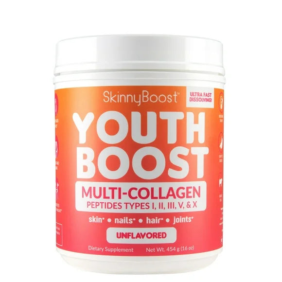 Multi-Collagen Powder 5 Types Hydrolyzed Collagen Peptides Unflavored 58 Servings M128