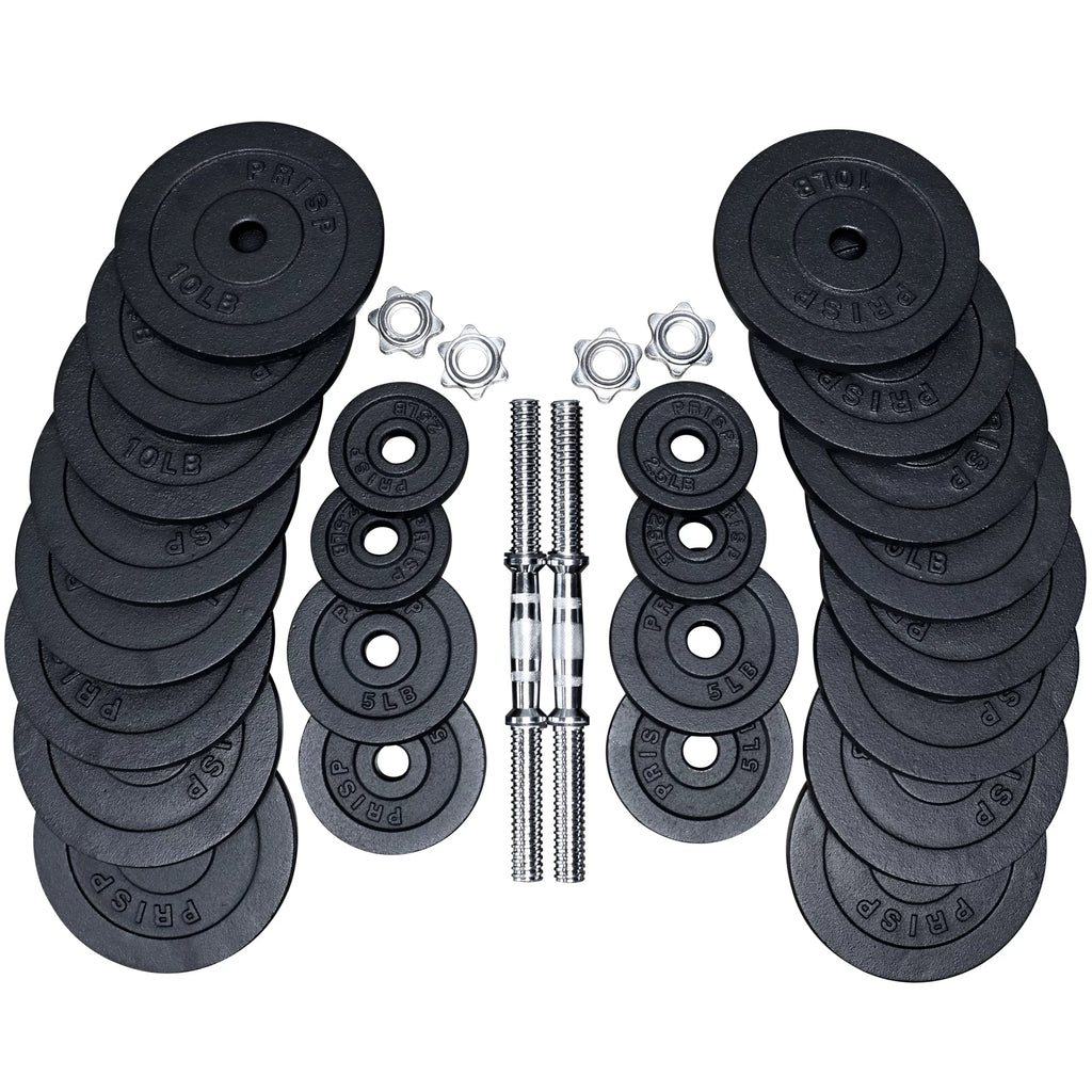 Adjustable Weight Dumbbells Set with Cast Iron Plates R68850