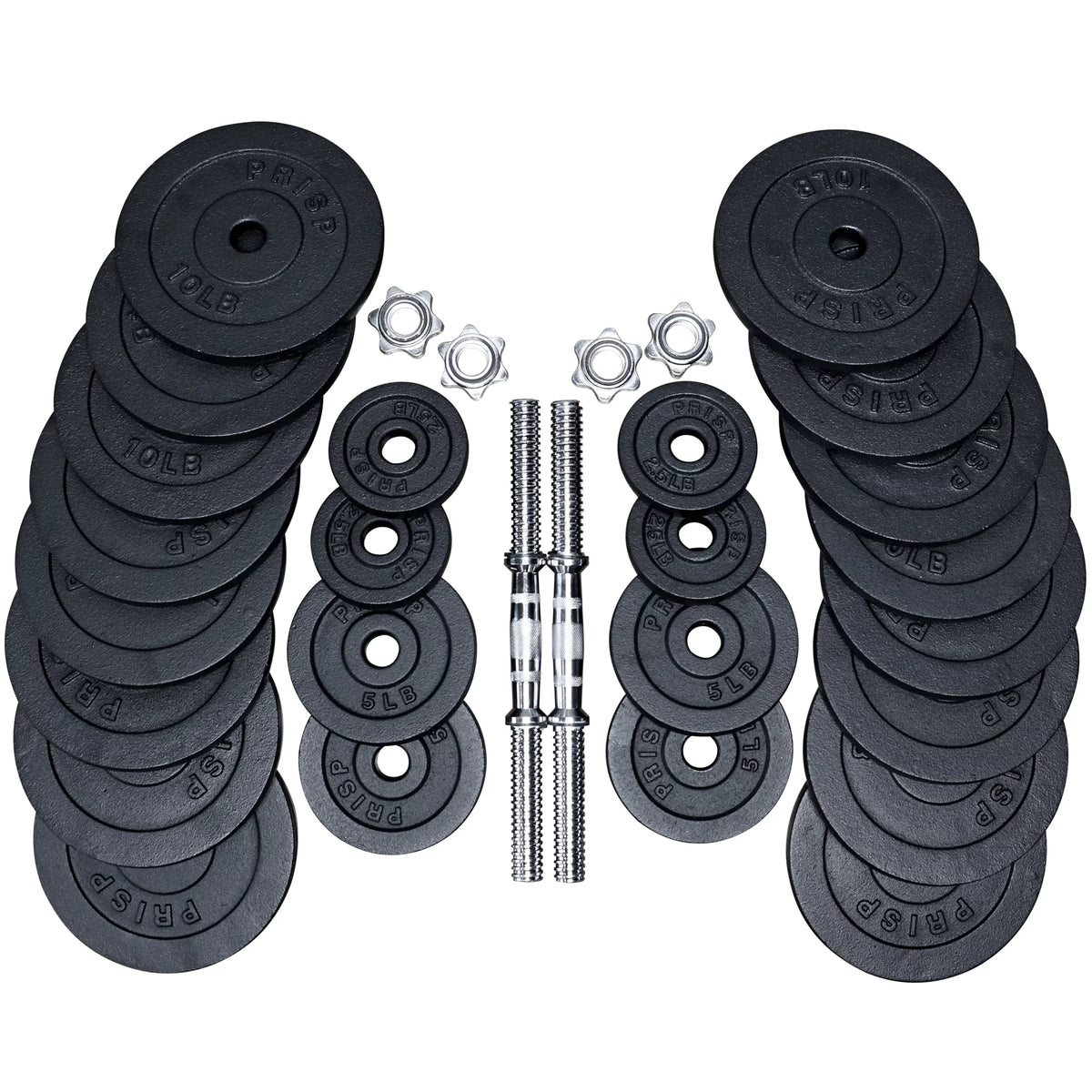 Adjustable Weight Dumbbells Set with Cast Iron Plates R68850