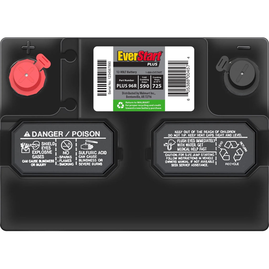 Lead Acid Automotive Battery Group Size 96R 12 Volt 590 CCA H876