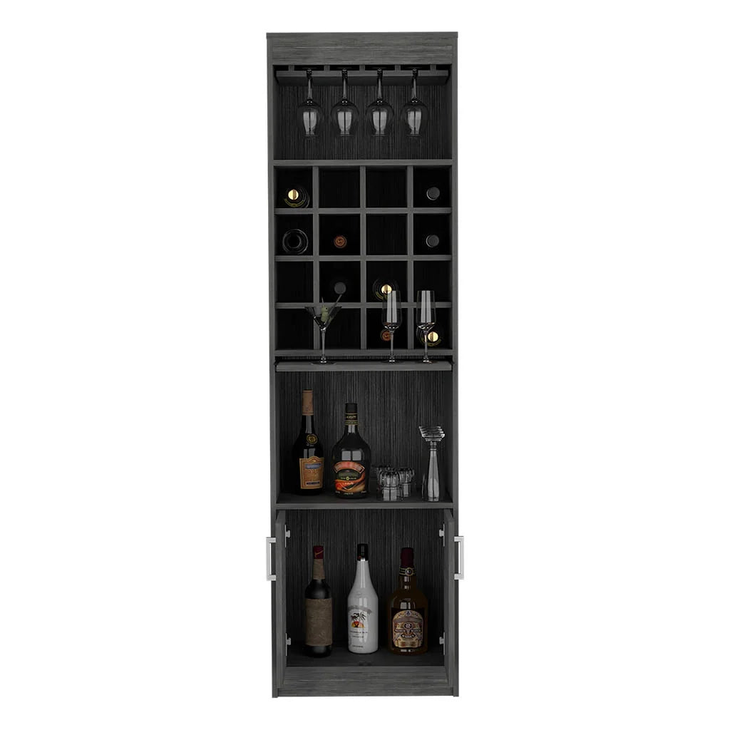 Smokey Oak Bar Cabinet B9061