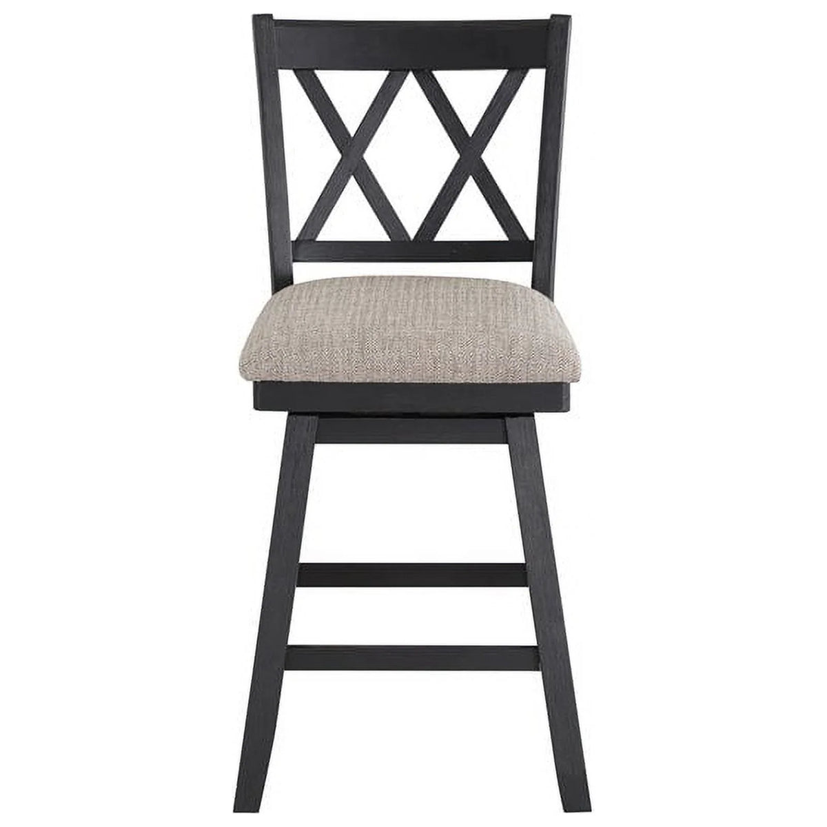 24" Swivel Solid Wood Counter Stool B852031