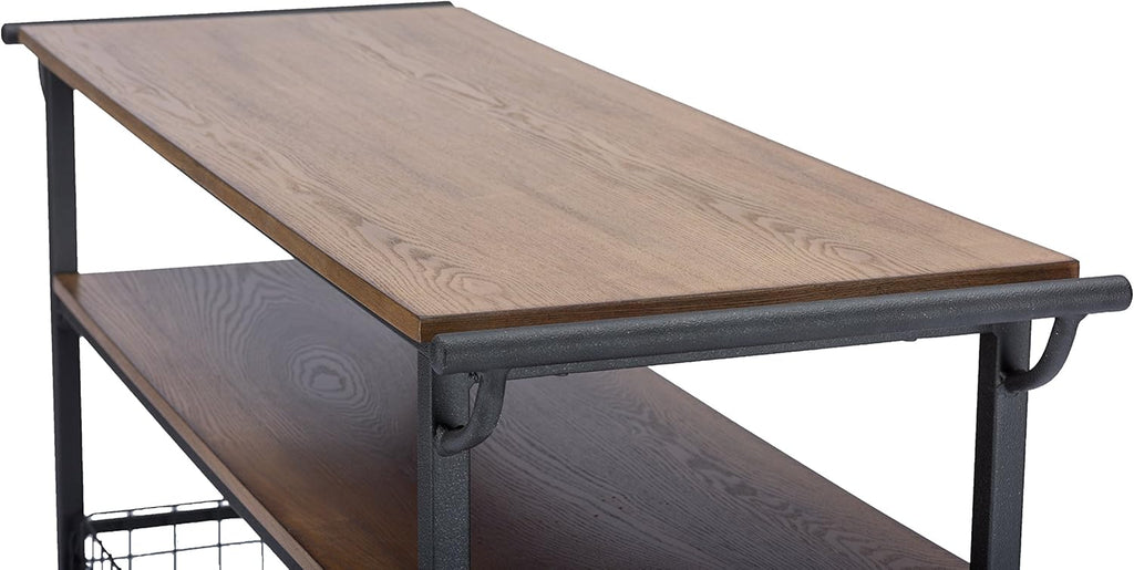 Wood and Metal Kitchen Cart B13275