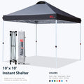 10x10 Pop-Up Canopy Tent with Wheeled Bag B32088