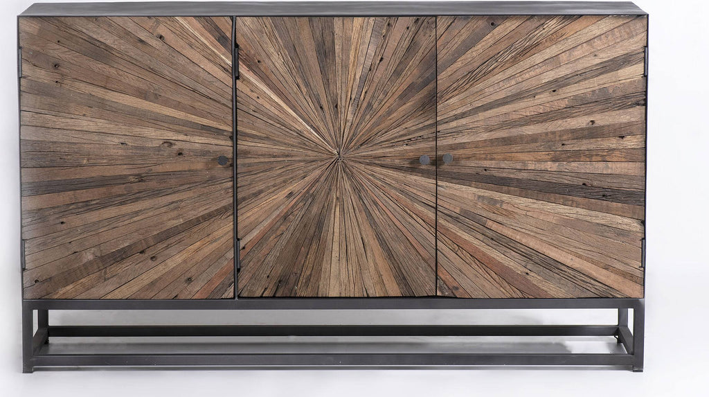 Reclaimed Wood 3 Door Accent Cabinet N4990
