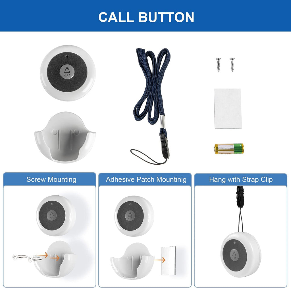 Wireless Calling System with 10 Waterproof Call Buttons and 1 Monitoring Unit L66731