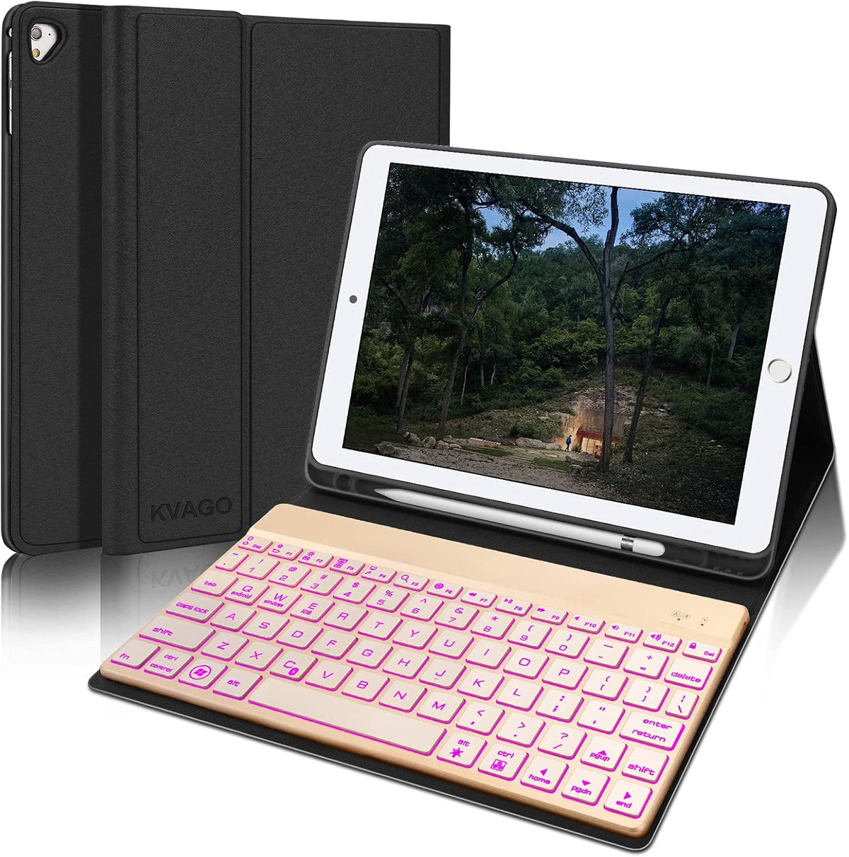 9.7 inch Black iPad Keyboard Case Y9683