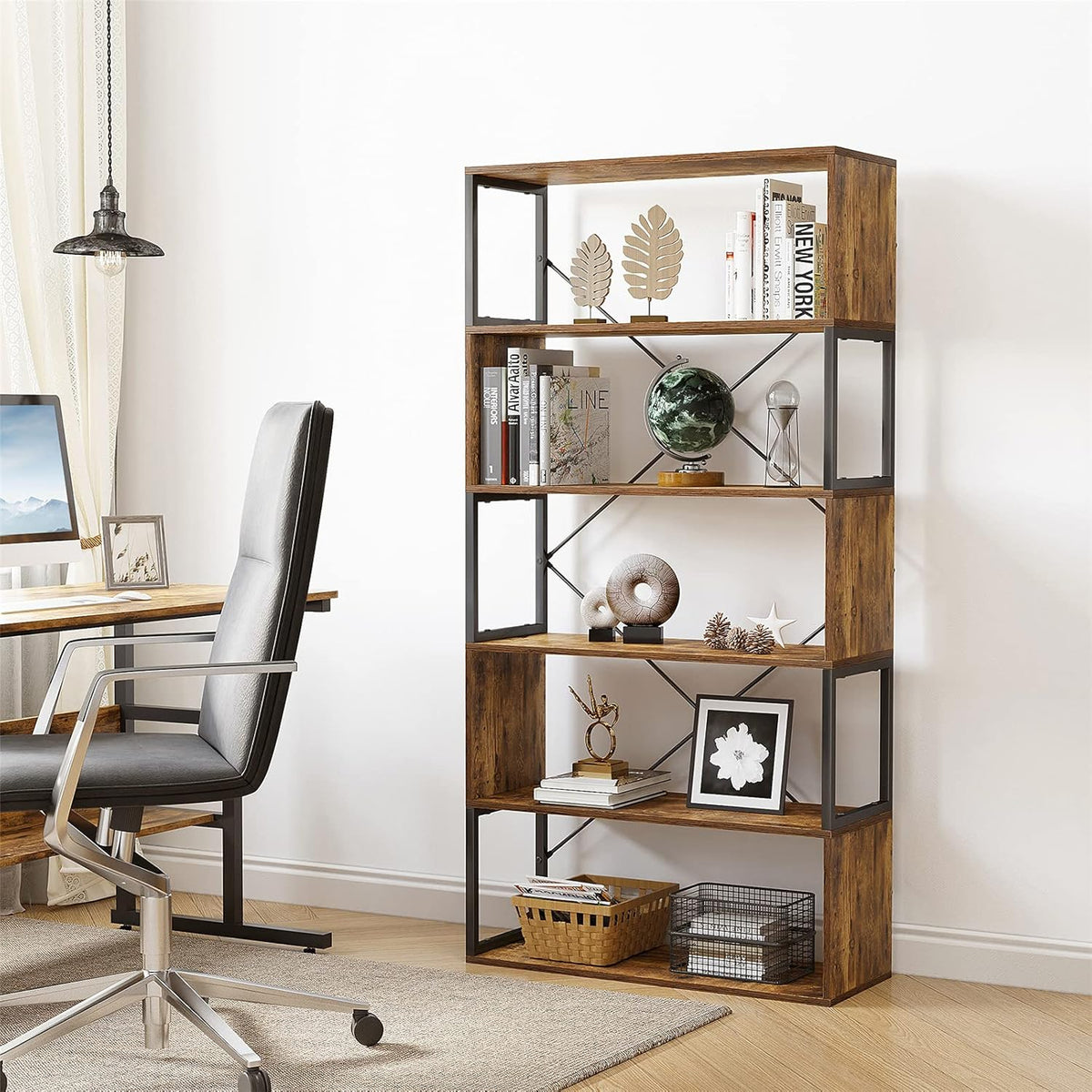 5-Tier Bookshelf Storage Rack Q783298