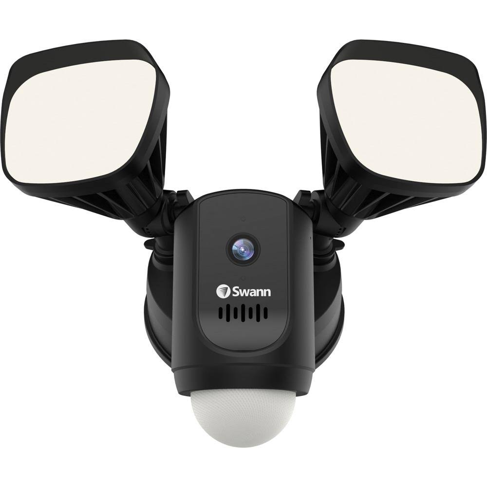 1080p Outdoor Floodlight Wi-Fi Camera Black Z9097