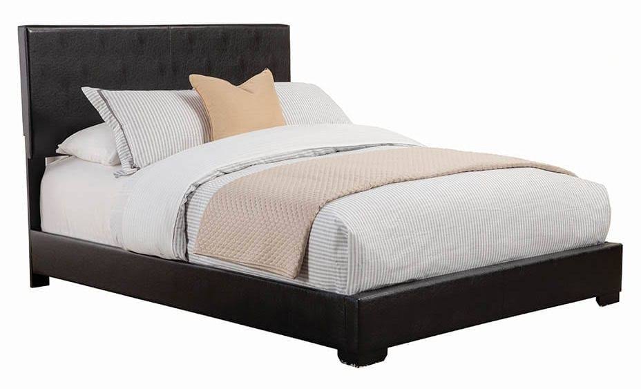 Black Full Upholstered Bed S9626