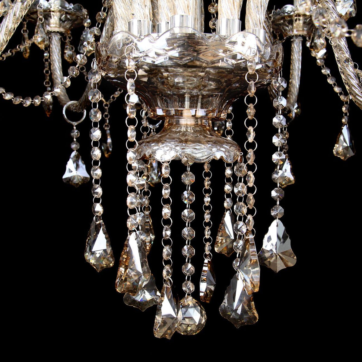 15 Lights Cognac K9 Crystal Chandelier Q979633