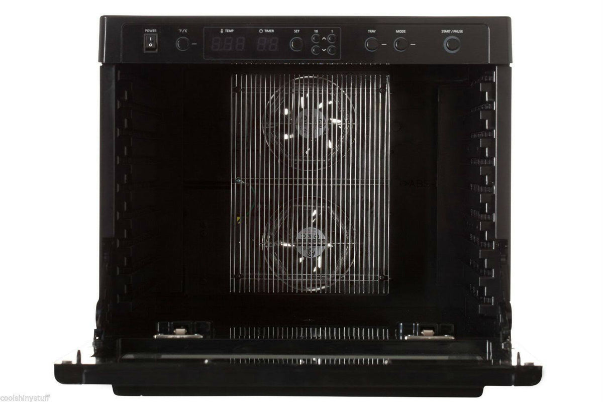 Digital Food Dehydrator with Stainless Steel Trays, Black G999