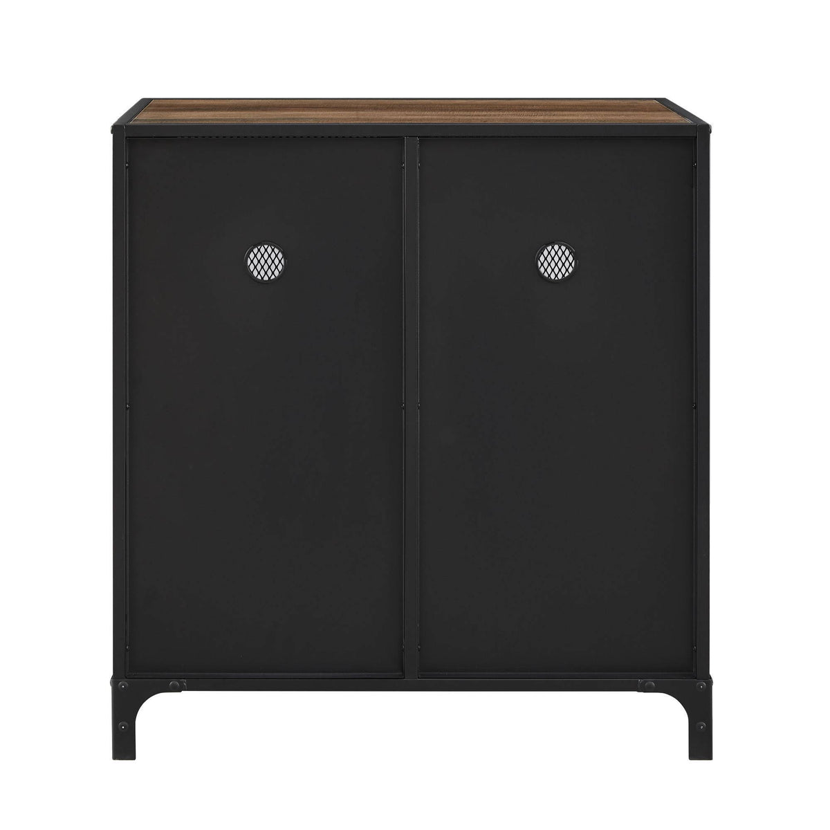30x22 Rustic Oak Accent Cabinet with Mesh F391778