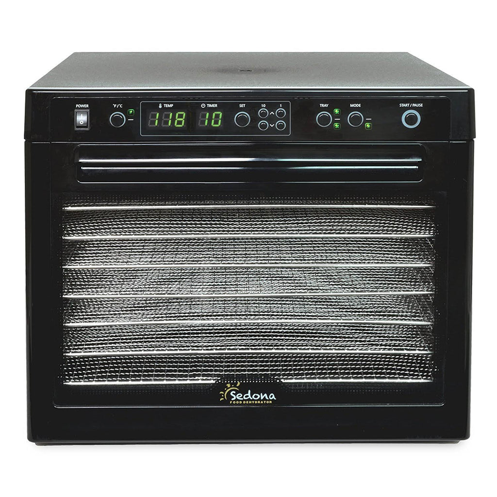 Digital Food Dehydrator with Stainless Steel Trays, Black G999