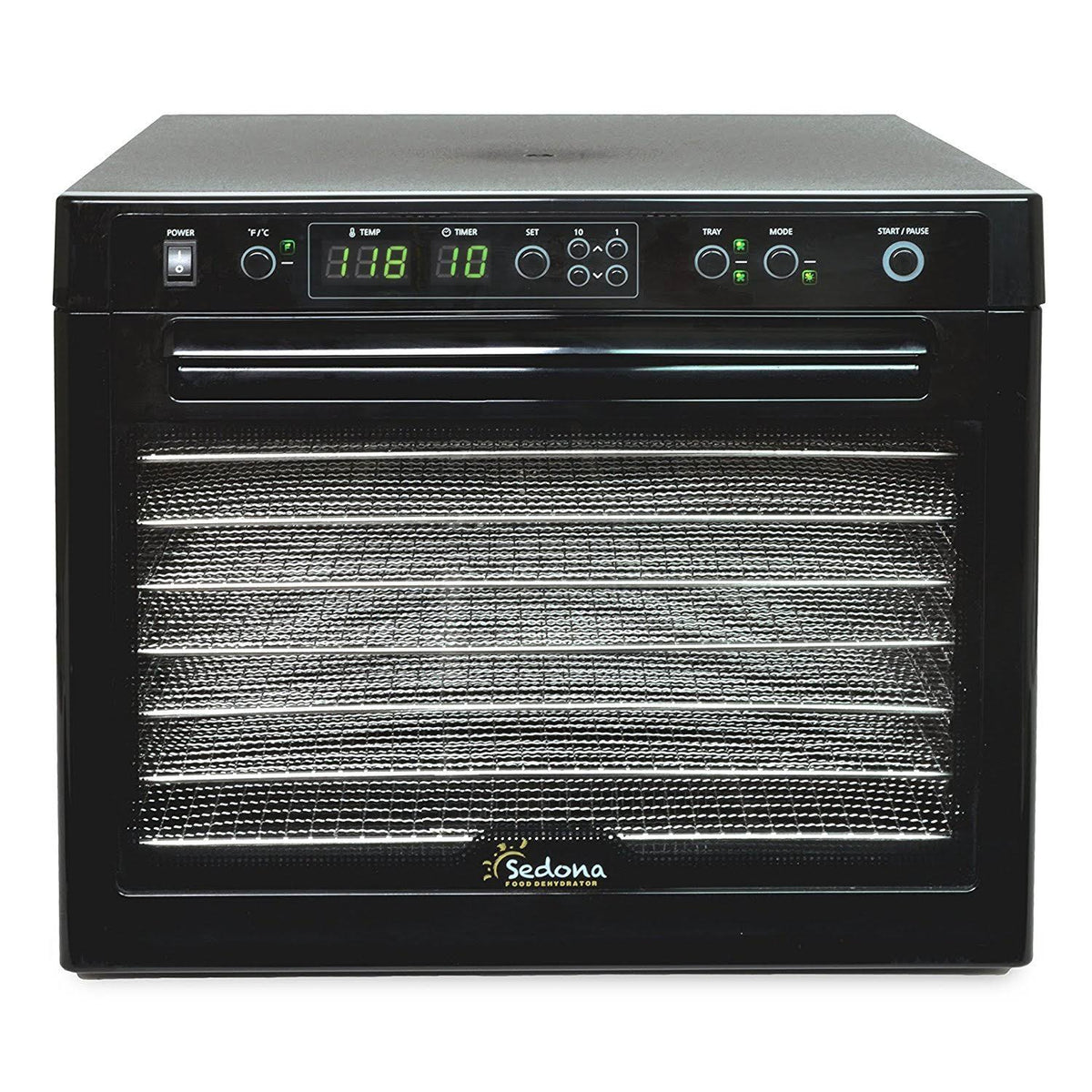 Digital Food Dehydrator with Stainless Steel Trays, Black G999
