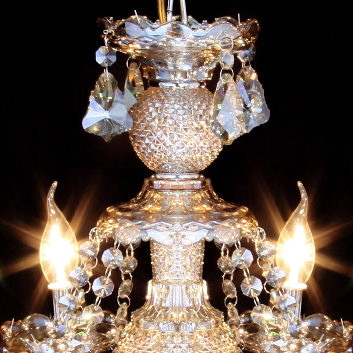 15 Lights Cognac K9 Crystal Chandelier Q979633