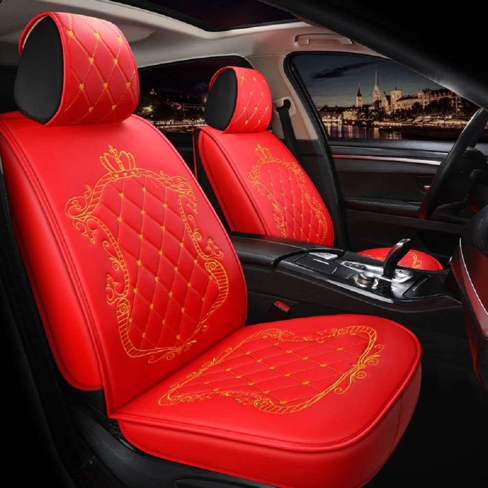 5pcs Waterproof Leather Car Seat Covers Full Set G6372