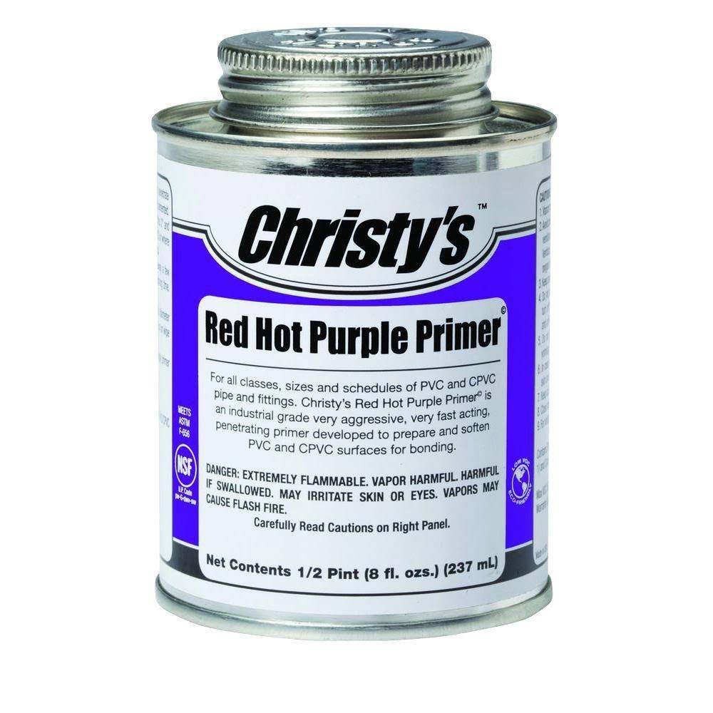 8 oz Red Hot Purple Primer for PVC CPVC Case of 24 O4672