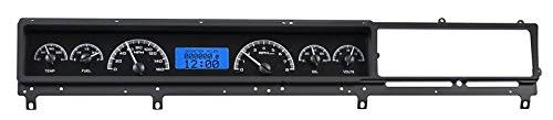 Analog Dash Gauges System Kit Black Alloy Blue S2479