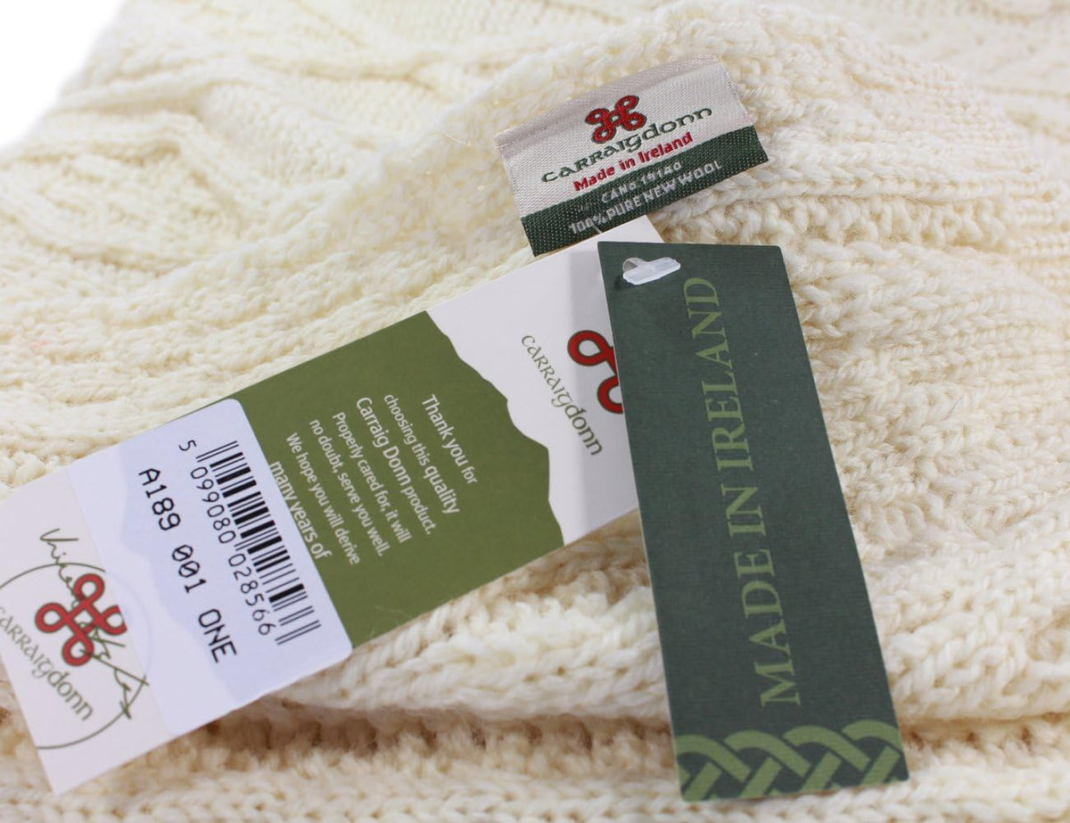 Aran Knit Merino Wool Blanket O10684