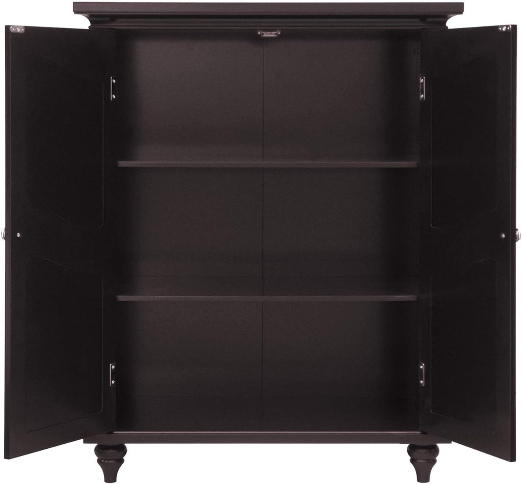 Freestanding Floor Cabinet with 2 Doors and 2 Adjustable Shelves Y614168