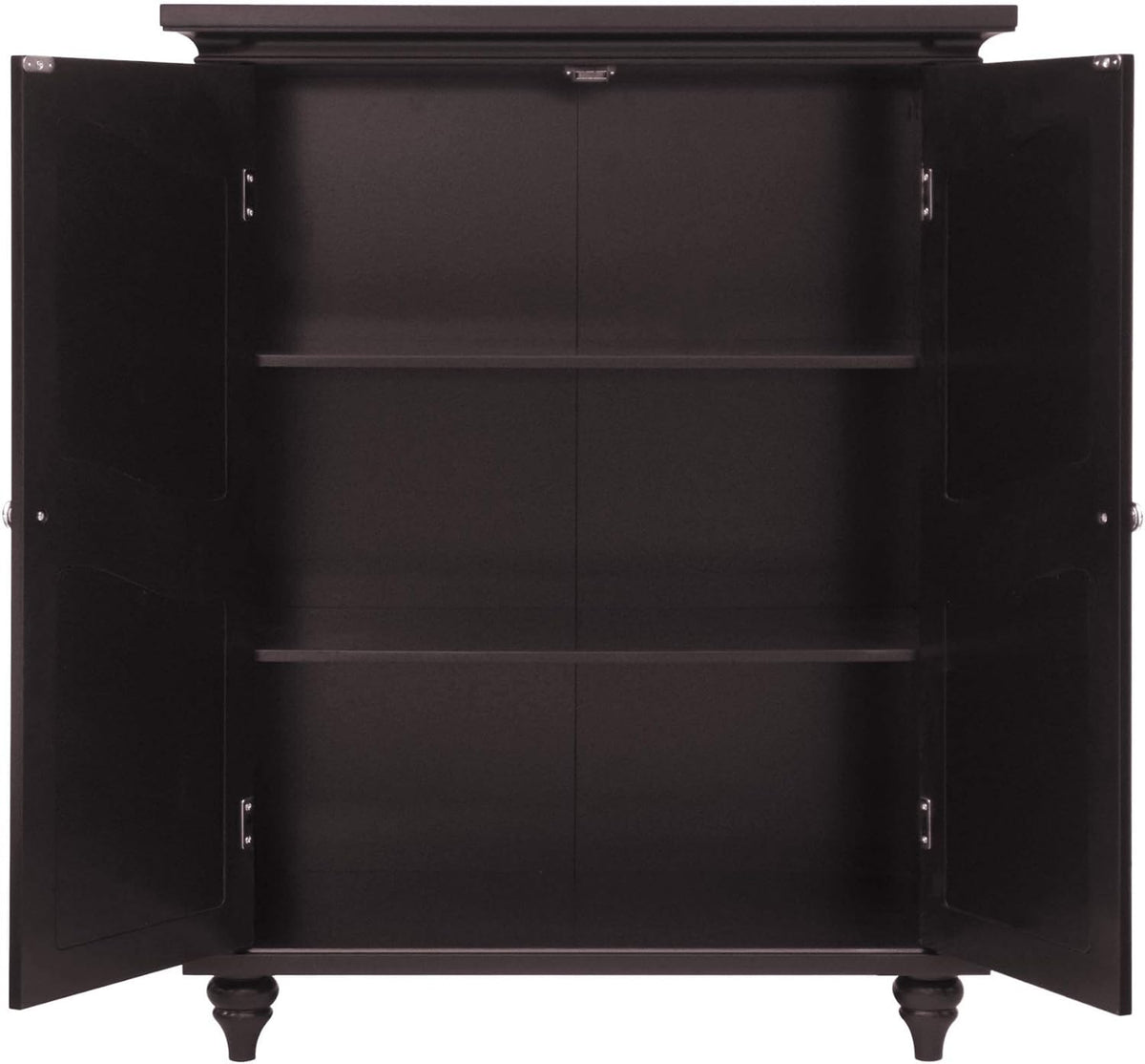 Freestanding Floor Cabinet with 2 Doors and 2 Adjustable Shelves Y614168