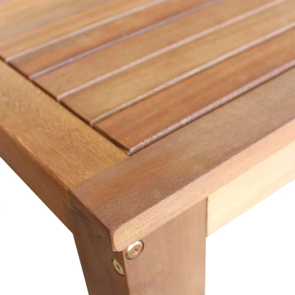 Solid Acacia Wood Bar Table 47.2"x23.6" Brown X753313