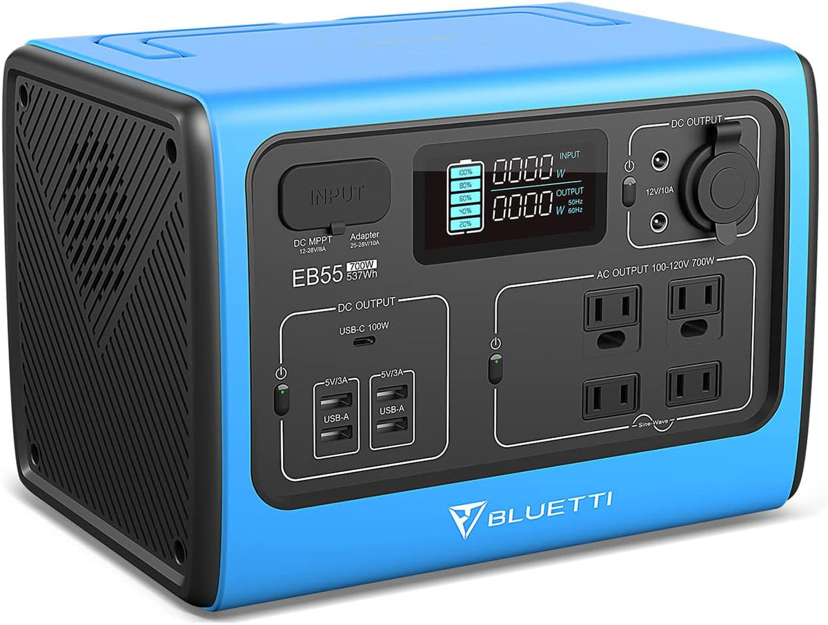 Portable Power Station 700W 537Wh with 4 AC Outlets F218640