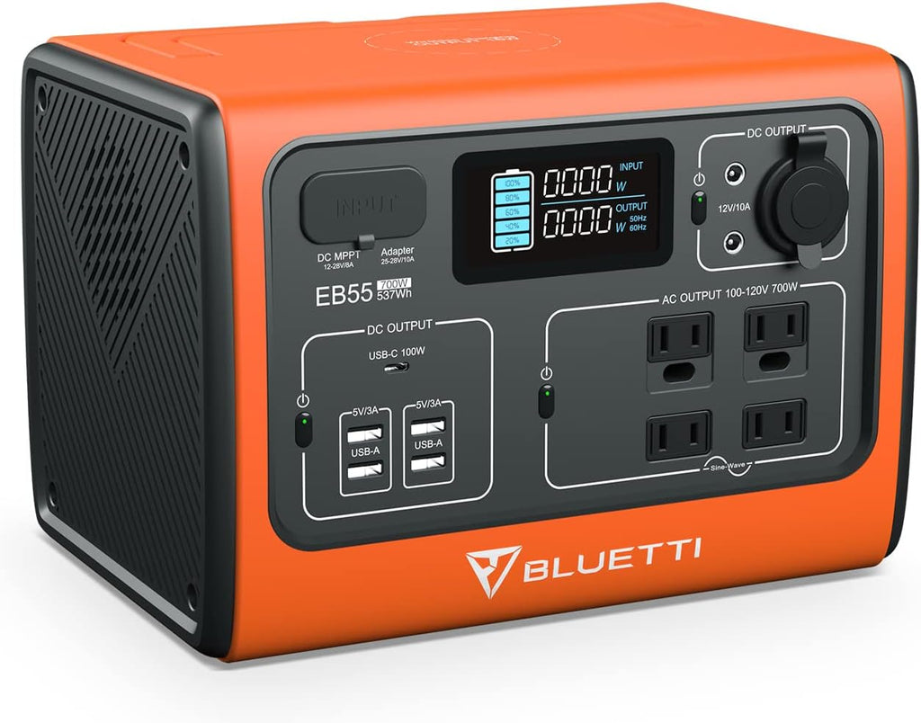 Portable Power Station 700W 537Wh with 4 AC Outlets F218640