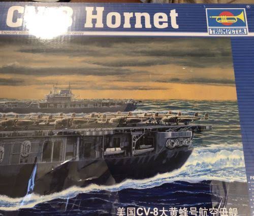 1/350 USS Hornet CV8 Aircraft Carrier Model Kit E80411