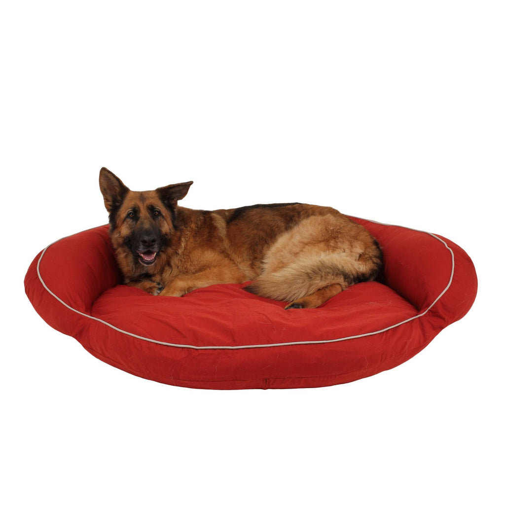 Red Twill Bolster Bed Y9884