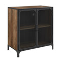 30x22 Rustic Oak Accent Cabinet with Mesh F391778