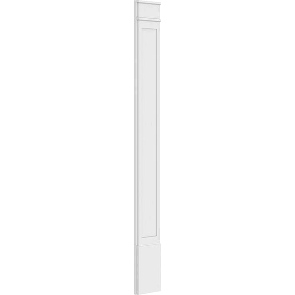 Flat Panel PVC Pilaster with Decorative Capital & Base (Pair) K650342