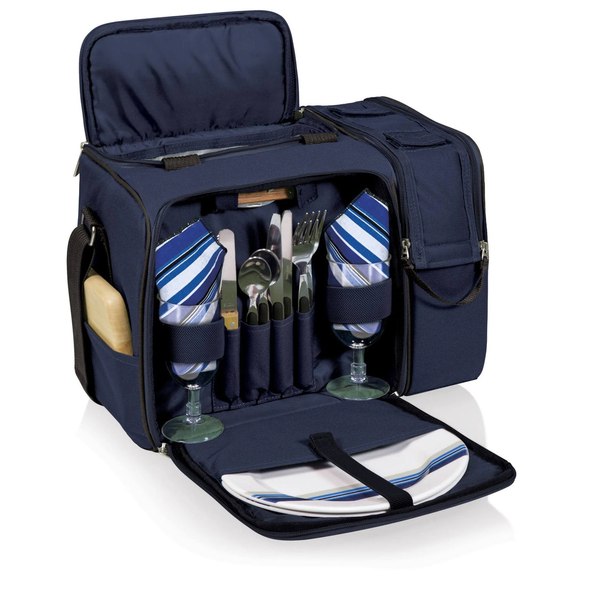 Navy Picnic Basket Cooler F331
