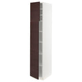 White High Cabinet with Shelves and 2 Doors L6650