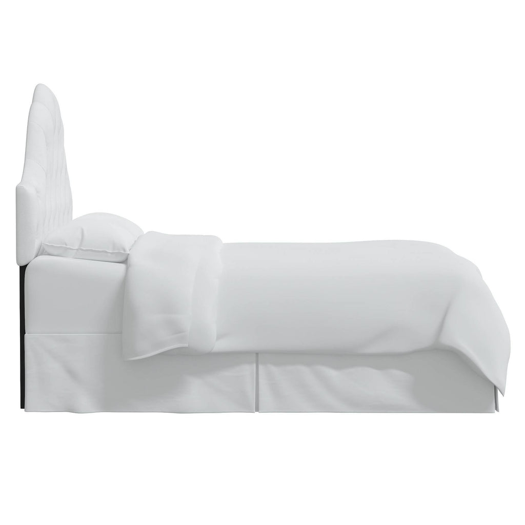 White Twin Kids' Tufted Headboard C637