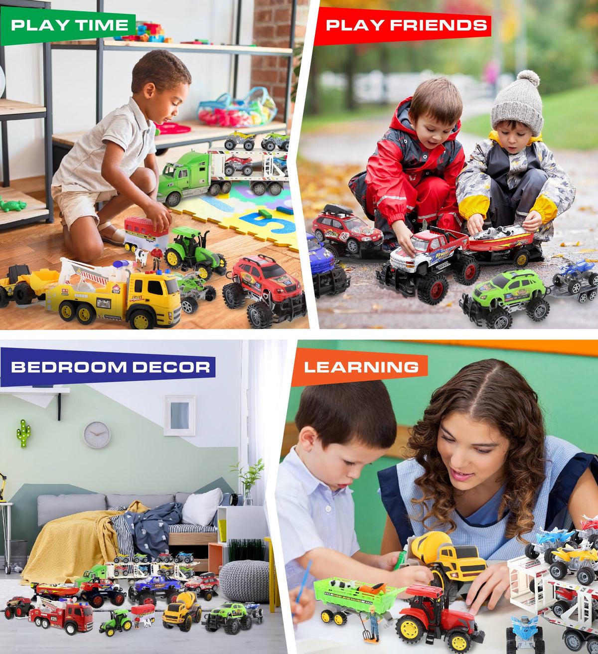 12 Friction Powered Trucks R37183