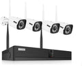 Expandable Wireless Security Camera System 4pcs 1080P Bullet IP Cameras 8CH NVR J7872