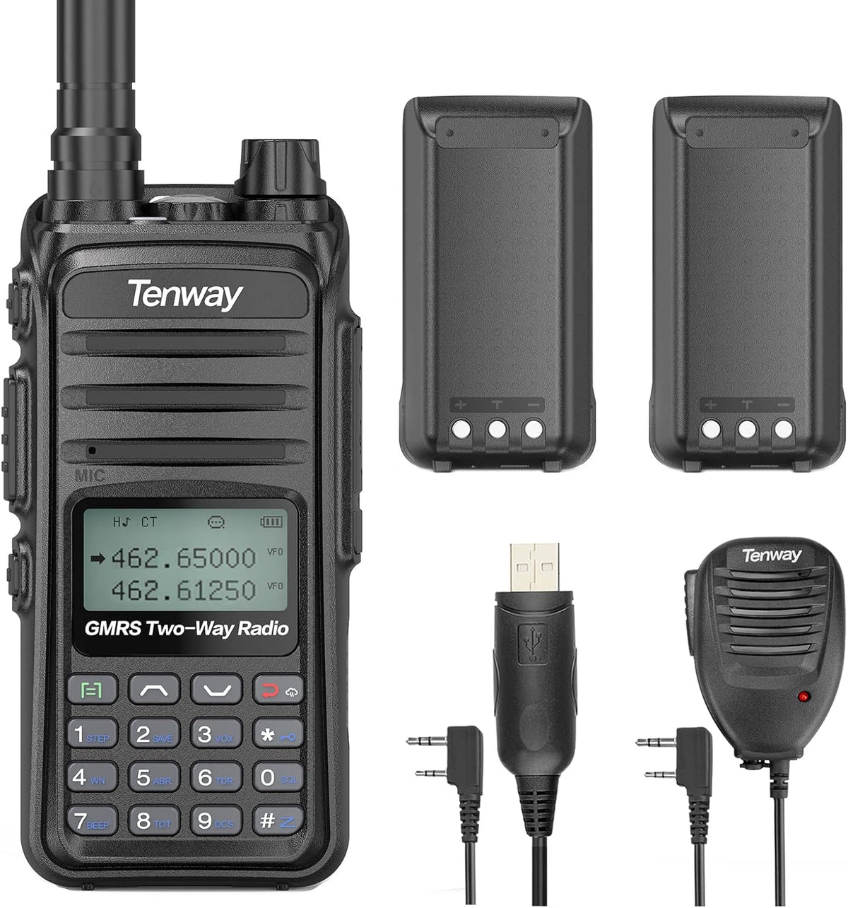 5W Long Range Two Way Radio with NOAA Scanning & Receiving Pack of 2 H1123