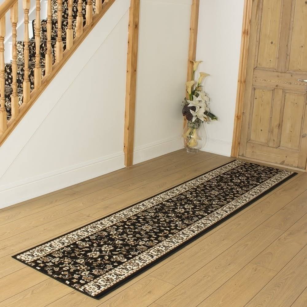 Persian Black Carpet Runner D543015