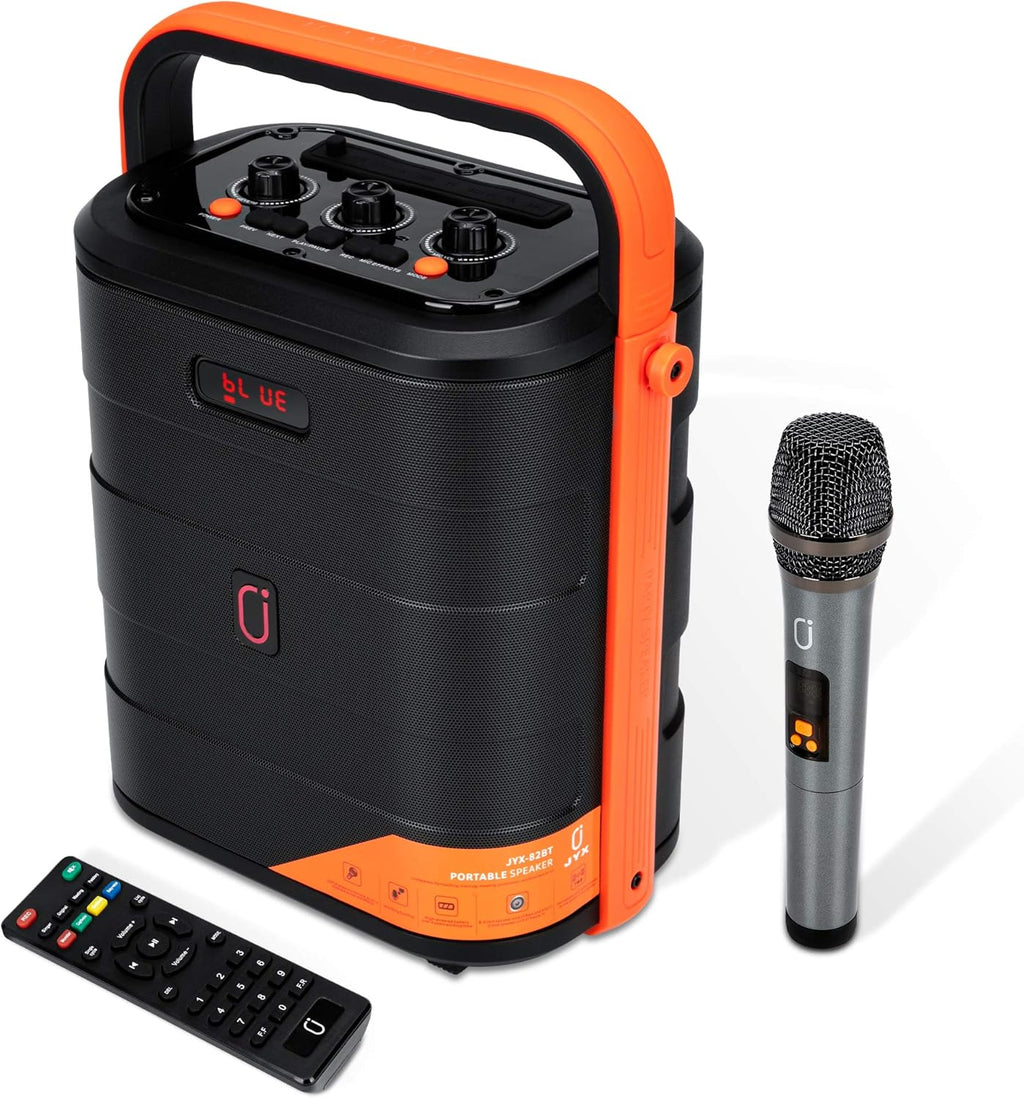 Portable Bluetooth Karaoke Machine with Two Wireless Microphones O50875