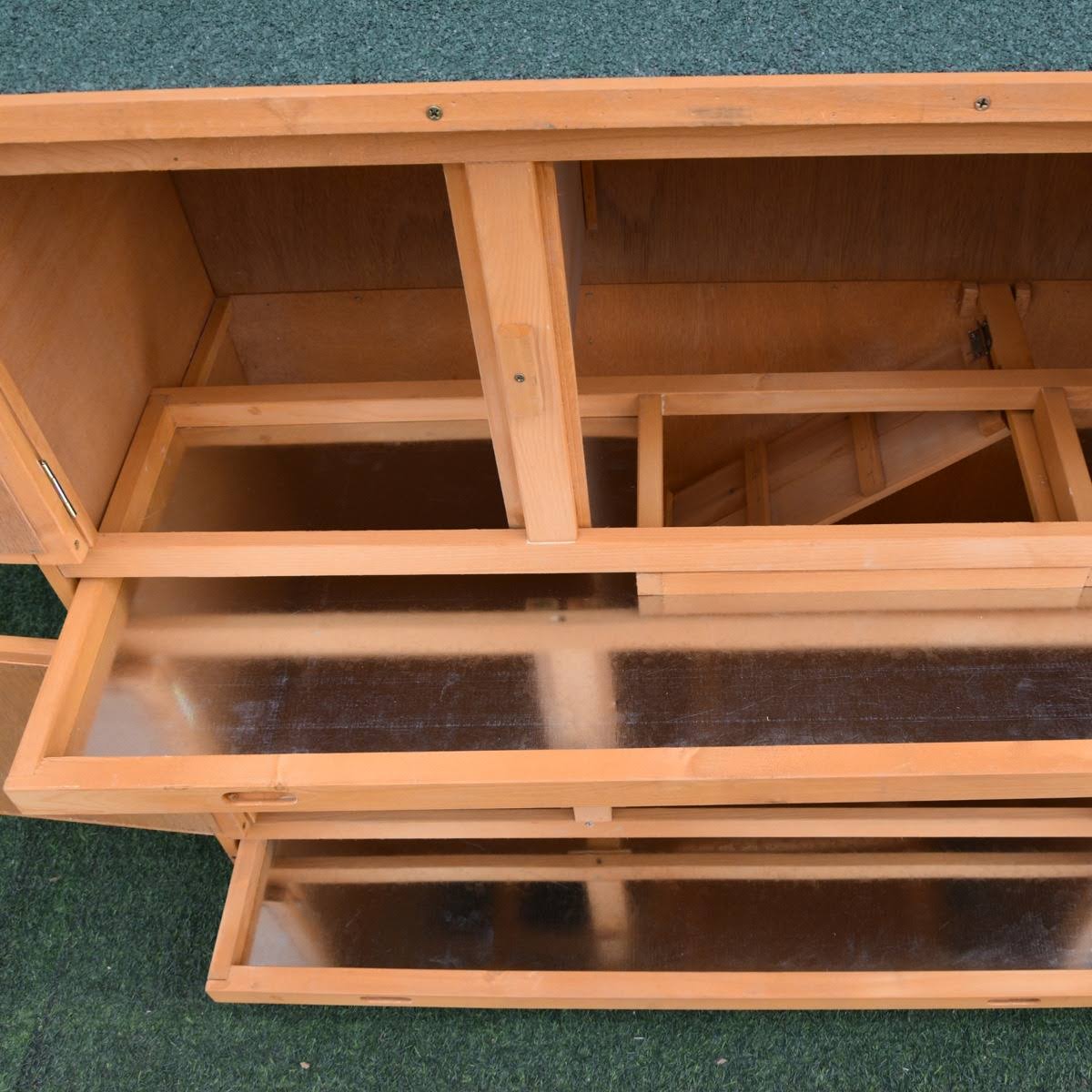 Solid Wood Rabbit Hutch V9355