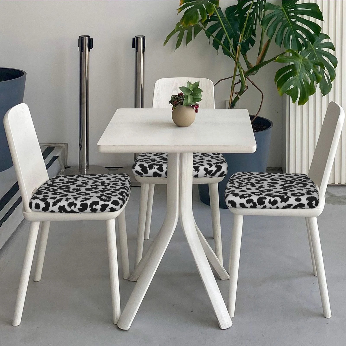Leopard Print Dining Chair Seat Covers R987303