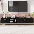 75" Black TV Stand with Storage F599803