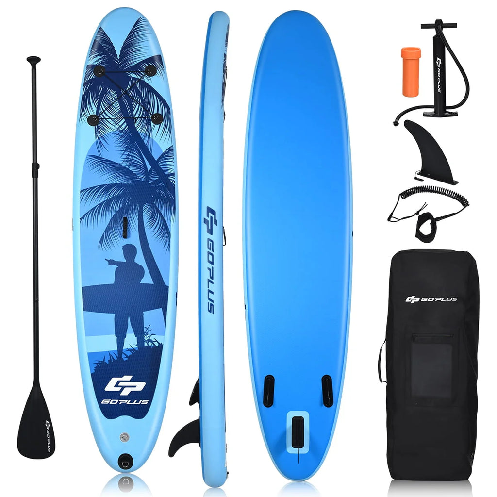 11' Inflatable Stand Up Paddle Board Blue E698