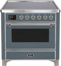 Blue Grey 36 Induction Range with Electric Oven O2681