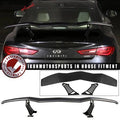 Universal Adjustable Trunk Spoiler Wing Black ABS E936