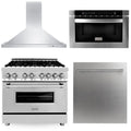 36 Range, Range Hood, Microwave, Dishwasher D226335