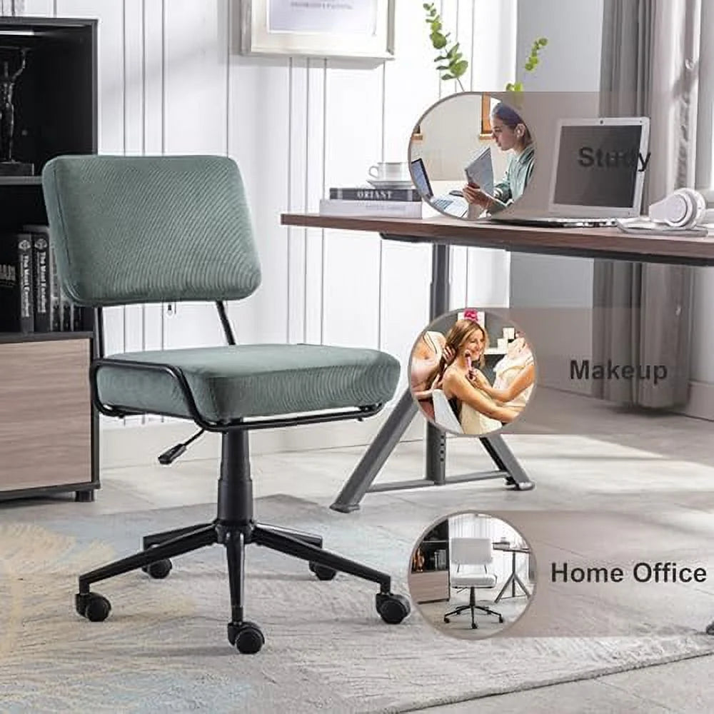 Adjustable Swivel Corduroy Office Chair H518