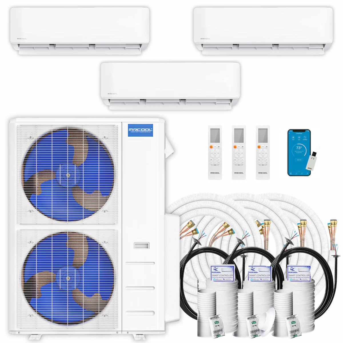 54,000 BTU 3 Zone Ductless Mini Split Air Conditioner and Heat Pump A91713